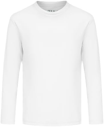 Opna Youth Athletic Performance Long Sleeve Shirts for Boys or Girls - UV Protection Moisture Wicking Rash Guard