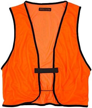Orange Aglow Lightweight Mesh Blaze Orange Hunting Safety Vest - Ultralightweight & Breathable Visible Day & Night