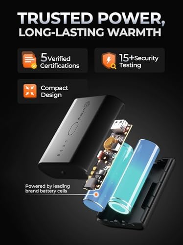 ORORO Quilted Heated Vest For Women Lightweight Quilted Heating Vest With Battery (Charger Not Included)