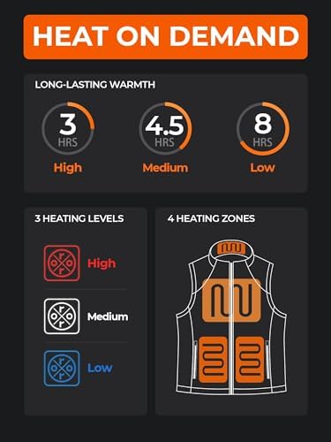 ORORO [Upgraded] Women's Heated Fleece Vest With Heated Collar And Battery Lightweight Heating Vest Fleece