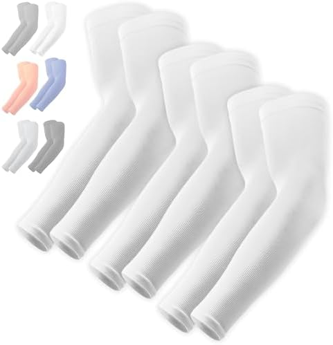OutdoorEssentials UV Sun Protection Arm Sleeves - Compression Arm Sleeve UV Arm Sleeves Men Women - Golf Cooling Sleeves