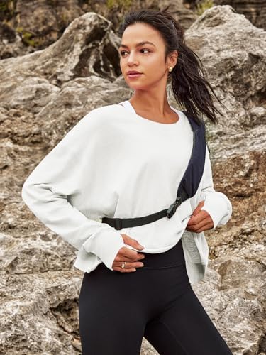 Panadila Womens Open Back Workout Top Long Sleeve Athletic Shirts Casual Crop Running Tee Y2k Yoga