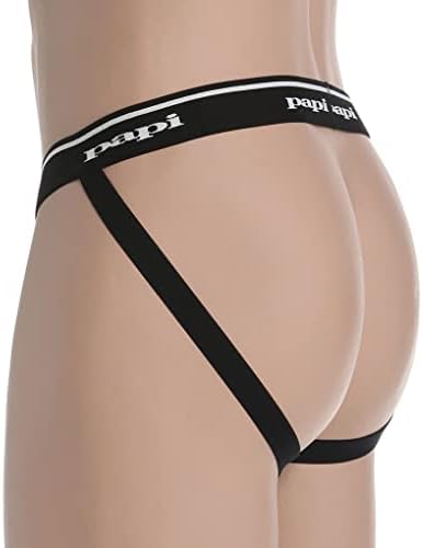 Papi Men's 3-Pack Jockstrap Athletic Supporter Breathable Male Workout Underwear