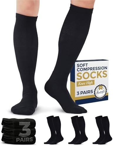 Pembrook Light Compression Socks for Men - 3 Pairs 8-15 mmhg Compression Dress Socks for Men Support Socks for Men Pembrook Light Compression Socks for Men - 3 Pairs 8-15 mmhg Compression Dress Socks for Men Support Socks for Men