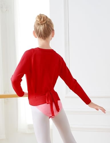 Phoeswan Kids Girl's Ballet Sweater Cardigan Ballet Warm Up Active Sweaters For Leotards