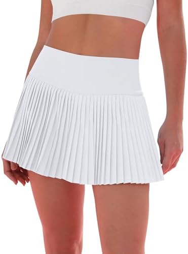 Pleated Tennis Skirt for Women with Shorts Women's Skirts High Waisted Golf Skirts Workout Athletic Skort Skorts
