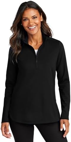 Port Authority Women's Double-Knit Quarter-Zip Pullover