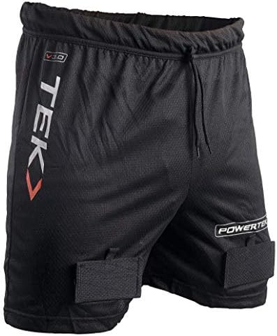 PowerTek Youth Boy's Mesh Loose Fit Ice Hockey Jock Shorts Cup & Tabs for Socks