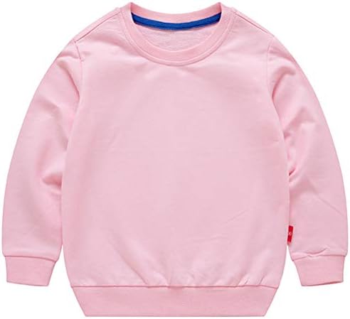 PTPuke Toddler Boys Girls Solid Cotton Thin Sweatshirt Long Sleeve top T-Shirts