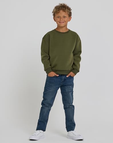 PURE CHAMP 3 Pack Boys Sweatshirts Long Sleeve Boy Crewneck Relaxed Soft Essentials Teen Pullover Sweaters For Youth Kids