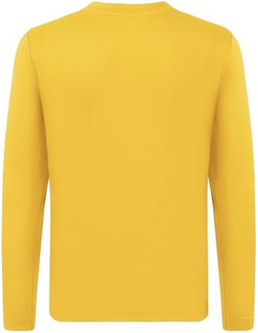 QBK 4T To Youth Neon Shirt Kids UPF 50+ Dry Fit Athletic Long Sleeve T Shirts For Boys And Girls-Moisture Wicking Rash Guard