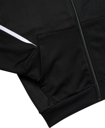 Quad Seven Boys Tracksuit Set - 2 Piece Athletic Tricot Zip Up Boys Sweatshirts And Jogger Pants Outfit (Sizes 4-18)