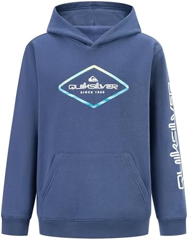 Quiksilver boys Pullover Hoodie Sweatshirt Soft & Comfortable With Front Pocket