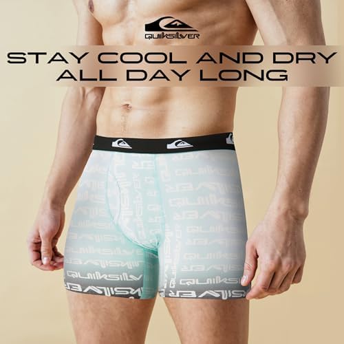Quiksilver Mens Underwear 4 Pack Boxers For Men Supersoft Brushed Polyester Mens Boxer Briefs