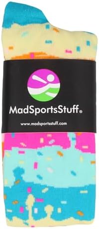 Rainbow Sprinkle Over The Calf Sports Socks – Fun & Colorful Athletic Socks For Girls Boys Women & Youth