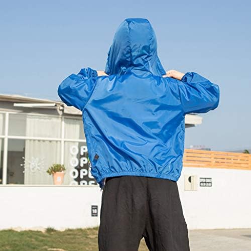 Rainbow Zipper Sun Protective Jackets For Kids Toddler UV Protection Sun Shirt Cooling Athletic Hooded Rash Guard