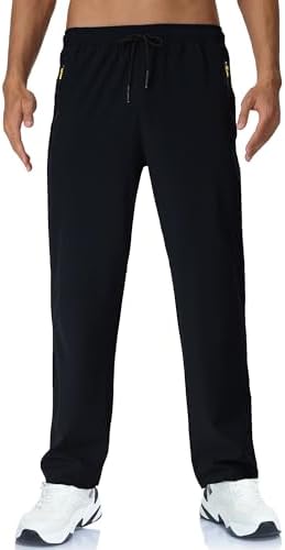 Rapoo Mens Lightweight Hiking Pants Quick Dry Stretch Joggers For Running Workout Casual