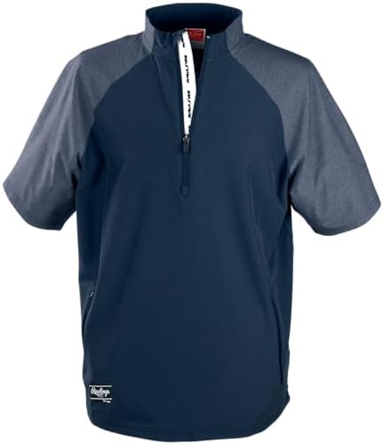 Rawlings Boy's COLORSYNC Short Sleeve Jacket Baseball Cage & Athletic Jacket Youth Sizes Multiple Colors