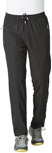 Rdruko Men's Casual Pants Lightweight Quick Dry Hiking Running Workout Outdoor Sports Sweat Pants