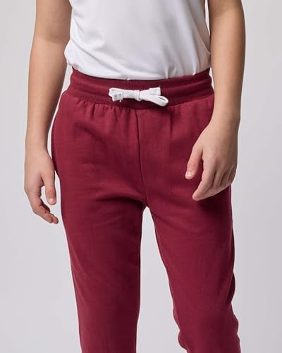 Real Essentials 3 Pack: Boys' Cotton Fleece Jogger Sweatpants - Active Athletic Youth Pants For Teens With Pockets