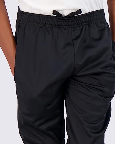 Real Essentials 3 Pack: Boys Joggers With Pockets – Boys Sweatpants Athletic Jogger Pants For Kids (Sizes 4–18)