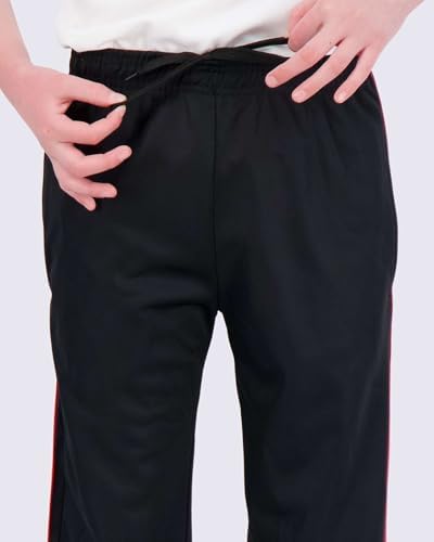 Real Essentials 3 Pack: Boys' Tricot Open Bottom Fleece-Lined Sweatpants With Pockets
