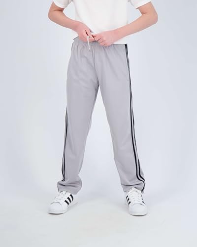 Real Essentials 3 Pack: Boys' Tricot Open Bottom Fleece-Lined Sweatpants With Pockets