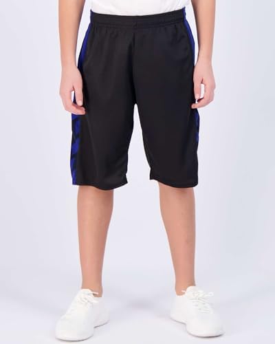 Real Essentials 5 Pack: Boys' Mesh Basketball Athletic Shorts With Pockets – Teen Kids Youth Quick Dry Soccer Running Gym