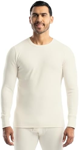 Realtree Mens Heavyweight Cotton Polyester Long Sleeve Thermal Underwear Top