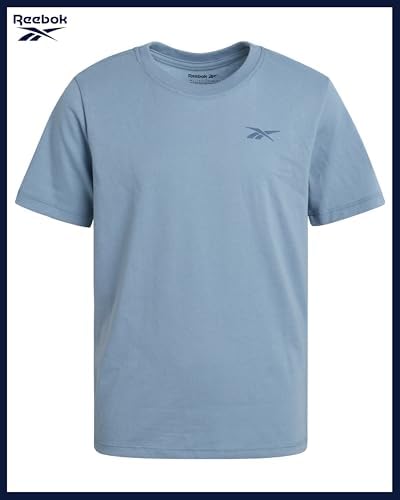 Reebok Boys' Active Shorts Set - 3 Piece Performance Mesh Hoodie Sweatshirt Gym Shorts And T-Shirt - Activewear Set (8-12)