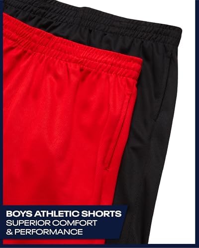 Reebok Boys Basketball Shorts 2 Pack – Mesh Athletic Shorts For Boys Gym Shorts For Basketball Running And Everyday Play