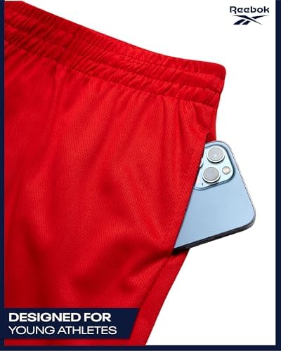 Reebok Boys Basketball Shorts 2 Pack – Mesh Athletic Shorts For Boys Gym Shorts For Basketball Running And Everyday Play