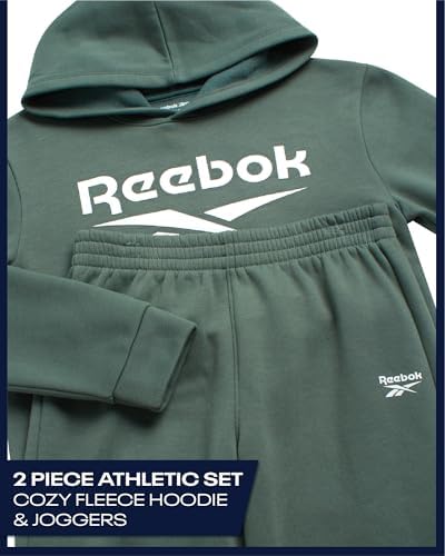 Reebok Boys Sweatpants Set - 2 Piece Fleece Pullover Hoodie Boys Sweatshirts And Youth Kids Jogger Sweatpants Athletic Sets