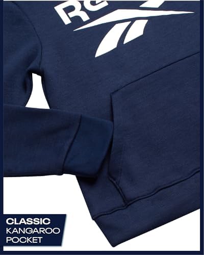Reebok Boys Sweatsuit Set - 3 Piece Athletic Pullover Hoodies Sweatshirt Jogger Sweatpants & T-Shirt For Boys (8-14)
