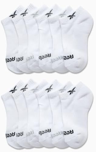 Reebok Girls' 12 Pack Performance Cushion Comfort No Show Socks - Breathable Active Socks For Girls (4-10) - Pink