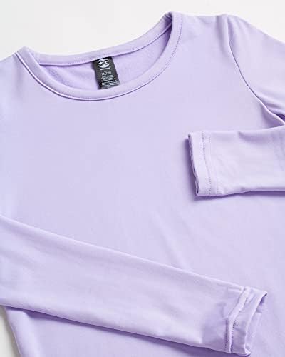 Rene Rofe Girls' Performance Thermal Underwear Set - 4 Piece Cozy Fleece Long Johns Base Layer Set For Girls (Sizes: 2T-16)