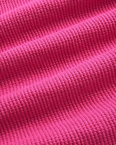 Rene Rofe Girls' Thermal Underwear Set - 2 Piece Waffle Knit Top And Long Johns (2T-16)