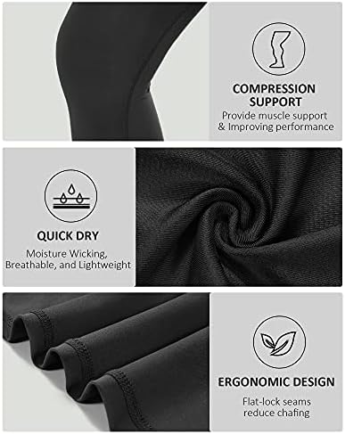 Roadbox 2 Pack Boys Compression Pants Leggings Base Layer Underwear Youth Quick Dry Spandex Tights Running Football