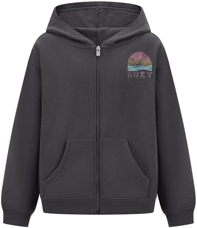 Roxy Girls' Full-Zip Fleece Hoodie Sweatshirt