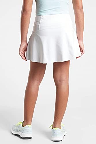 Rrhss Girl's Active Skort High Waisted Tennis Skirt Solid Lightweight Running Sport Golf Skorts