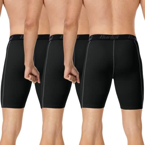 Runhit Compression Shorts Men Underwear Spandex Running Shorts Workout Athletic