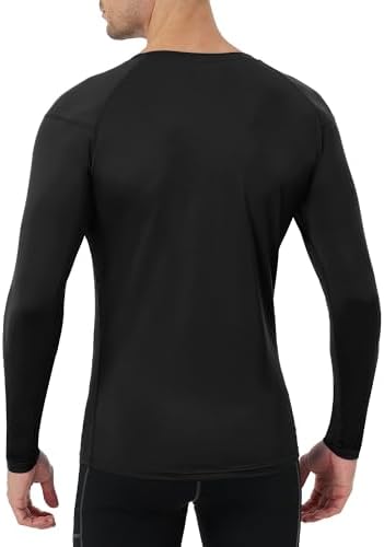 Runhit Long Sleeve Compression Shirts For Men UPF 50+ Men's Compression Shirts Running Athletic Workout Base Layer