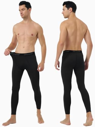 Runhit Men’s Compression Pants Running Tights Workout Leggings Athletic Base Layer Pants For Sports Yoga Basketball
