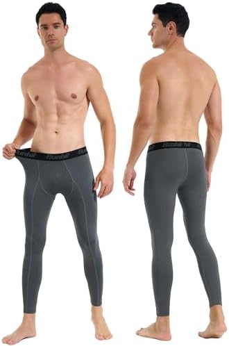 Runhit Men’s Compression Pants Running Tights Workout Leggings Athletic Base Layer Pants For Sports Yoga Basketball