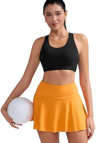 RUNNING GIRL Sports Bra For Women Criss-Cross Back Padded Strappy Sports Bras Medium Support Yoga Bra With Removable Cups