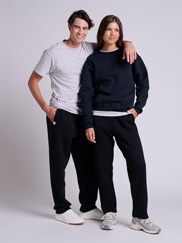 Russell Athletic Men's Dri Power Fleece Open Bottom Sweatpants With Pockets Relaxed Fit Moisture Wicking