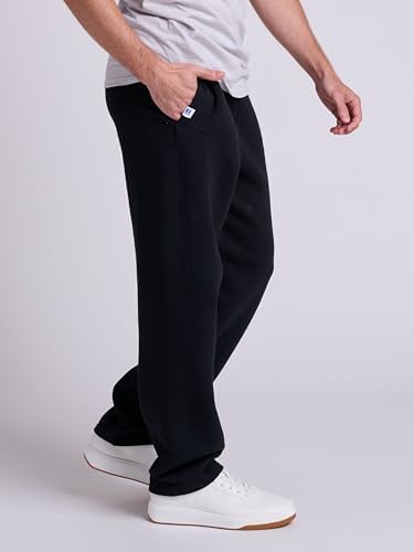 Russell Athletic Men's Dri Power Fleece Open Bottom Sweatpants With Pockets Relaxed Fit Moisture Wicking