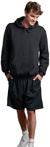 Russell Athletic Men's Relaxed Fit 9" Cotton Shorts With Pockets Adjustable Elastic Waist Sizes S-4X