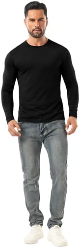 Sailwind Men's Base Layer Thermal Underwear Lightweight Long Sleeve Crew Shirts