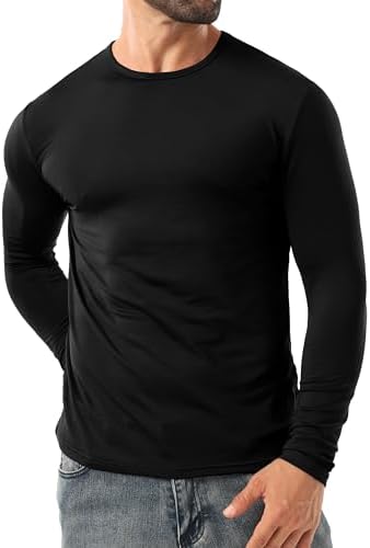 Sailwind Men's Base Layer Thermal Underwear Lightweight Long Sleeve Crew Shirts